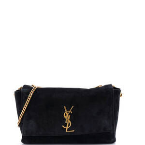 Saint Laurent Medium Classic Monogram Reversible Shoulder Bag Suede and Leather